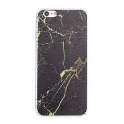 iPhone 7 Plus Marble Design Case (Black Gold)
